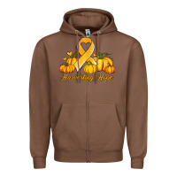 Chestnut childhood cancer awareness month harvesting hope Zipper Hoodie - Jasminsmagicworld