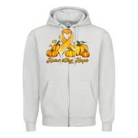 Dove Grey childhood cancer awareness month harvesting hope Zipper Hoodie - Jasminsmagicworld