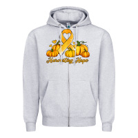 Heather Grey childhood cancer awareness month harvesting hope Zipper Hoodie - Jasminsmagicworld