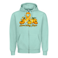 Seafoam childhood cancer awareness month harvesting hope Zipper Hoodie - Jasminsmagicworld