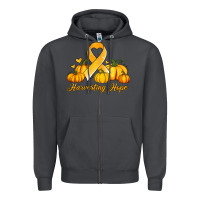 Smoke childhood cancer awareness month harvesting hope Zipper Hoodie - Jasminsmagicworld