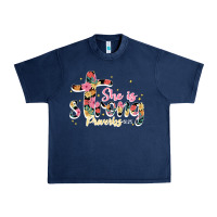 Navy she is strong proverbs 31 25 Urban Heavy Tee - JahusDesignShop