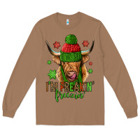 Toasted Coconut i'm freakin freezin christmas long haired cow Long Sleeve Tee - Jasminsmagicworld