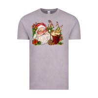 Vintage Zinc santa and hot cocoa cup Vintage Tee - FaDigitalArtStudio