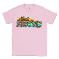 Bubblegum Pink she is strong with cross Classic Tee - AdoDesignShop