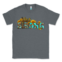 Charcoal Heather she is strong with cross Classic Tee - AdoDesignShop