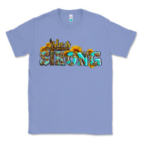Colony Blue she is strong with cross Classic Tee - AdoDesignShop