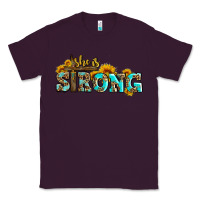 Plum she is strong with cross Classic Tee - AdoDesignShop