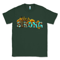 Sports Green she is strong with cross Classic Tee - AdoDesignShop