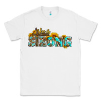 White she is strong with cross Classic Tee - AdoDesignShop
