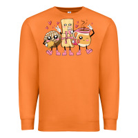Carrot mexican pan dulce cartoon characters Premium Sweatshirt - MaliasSmallBusiness