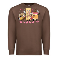 Chestnut mexican pan dulce cartoon characters Premium Sweatshirt - MaliasSmallBusiness