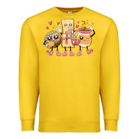 Lemon mexican pan dulce cartoon characters Premium Sweatshirt - MaliasSmallBusiness