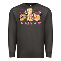 Smoke mexican pan dulce cartoon characters Premium Sweatshirt - MaliasSmallBusiness