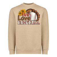 Mushroom live love baseball Heavyweight Sweatshirt - HRA Design Shop