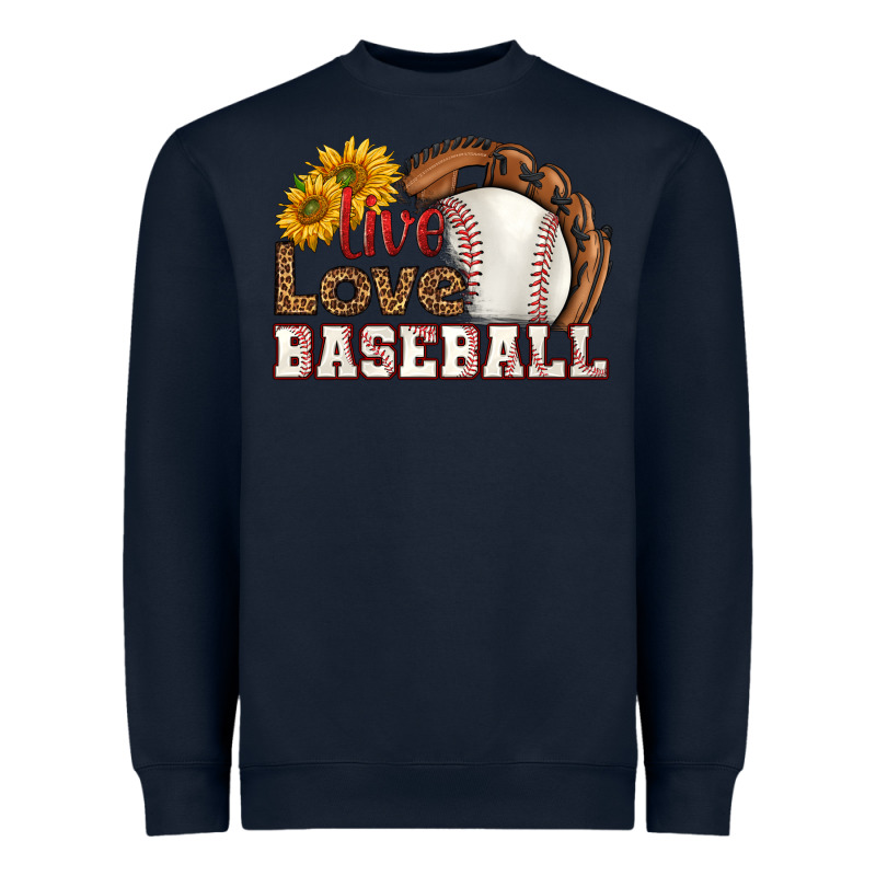 Live Love Baseball Heavyweight Sweatshirt by HRA Design Shop | Teevron
