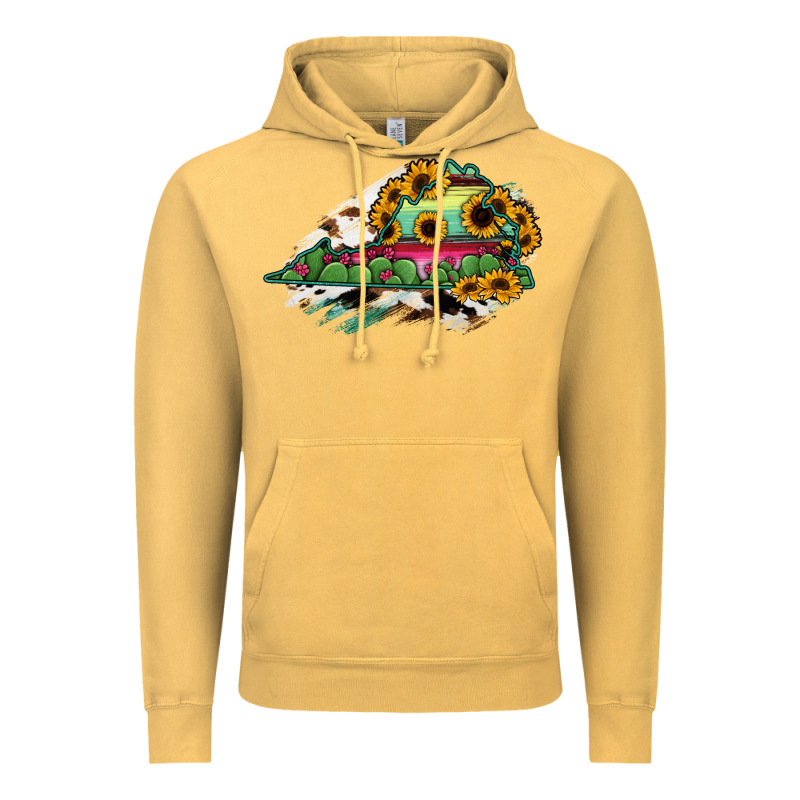 Virginia State Map Vintage Hoodie by RanaPortraitStore | Teevron