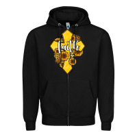 Black faith childhood cancer Zipper Hoodie - Jasminsmagicworld