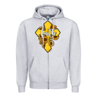 Heather Grey faith childhood cancer Zipper Hoodie - Jasminsmagicworld