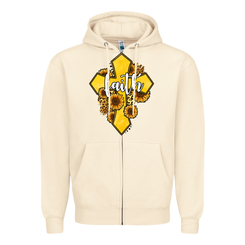 Faith Childhood Cancer Zipper Hoodie by Jasminsmagicworld | Teevron