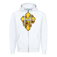 White faith childhood cancer Zipper Hoodie - Jasminsmagicworld