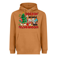 Meerkat rockin around the classroom Heavyweight Hoodie - MaliasSmallBusiness
