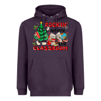 Plum rockin around the classroom Heavyweight Hoodie - MaliasSmallBusiness