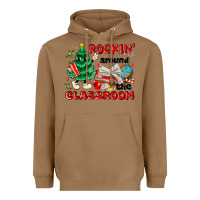 Toasted Coconut rockin around the classroom Heavyweight Hoodie - MaliasSmallBusiness