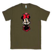 Army Green Minnie Mouse Classic Tee - CowhideDigitalArt