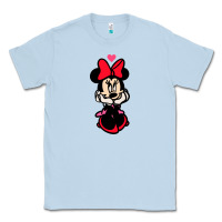Dusty Blue Minnie Mouse Classic Tee - CowhideDigitalArt