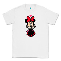 White Minnie Mouse Classic Tee - CowhideDigitalArt