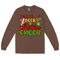 Chestnut fueled by beer and christmas cheer with beer bottles Long Sleeve Tee - AdoDesignShop