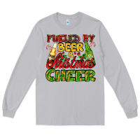 Moon Dust fueled by beer and christmas cheer with beer bottles Long Sleeve Tee - AdoDesignShop