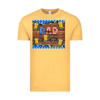 Vintage Mustard dad life with beers Vintage Tee - HRA Design Shop