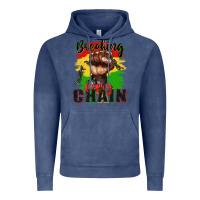 Vintage Denim Breaking every chain juneteenth Vintage Hoodie - Zillion Design Studio