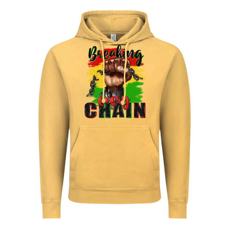 Breaking Every Chain Juneteenth Vintage Hoodie by Zillion Design Studio | Teevron