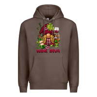 Coffee vine diva  gnome Premium Hoodie - BarkalooDesign