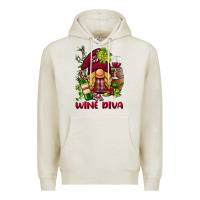 Oatmeal Heather vine diva  gnome Premium Hoodie - BarkalooDesign