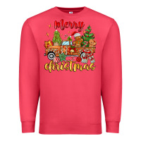 Cardinal merry christmas gingerbread truck Premium Sweatshirt - MaliasSmallBusiness