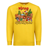 Lemon merry christmas gingerbread truck Premium Sweatshirt - MaliasSmallBusiness