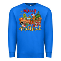 True Royal merry christmas gingerbread truck Premium Sweatshirt - MaliasSmallBusiness