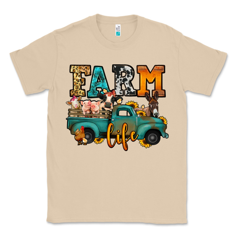 Farm Life Farm Animals Truck Classic Tee by Jasminsmagicworld | Teevron