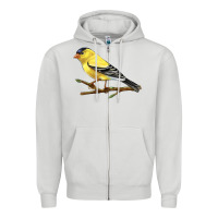 Dove Grey American Goldfinch Zipper Hoodie - LillyAllenDesigns