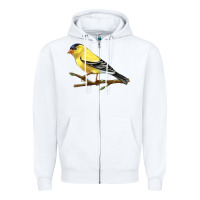 White American Goldfinch Zipper Hoodie - LillyAllenDesigns