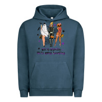 Pigment Midnight Navy Get in ghoulies were going haunting Urban Hoodie - NancyCooperArtShop