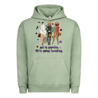 Pigment Oil Green Get in ghoulies were going haunting Urban Hoodie - NancyCooperArtShop