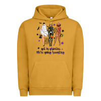 Pigment Peanut Butter Get in ghoulies were going haunting Urban Hoodie - NancyCooperArtShop