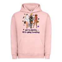Pigment Salmon Get in ghoulies were going haunting Urban Hoodie - NancyCooperArtShop