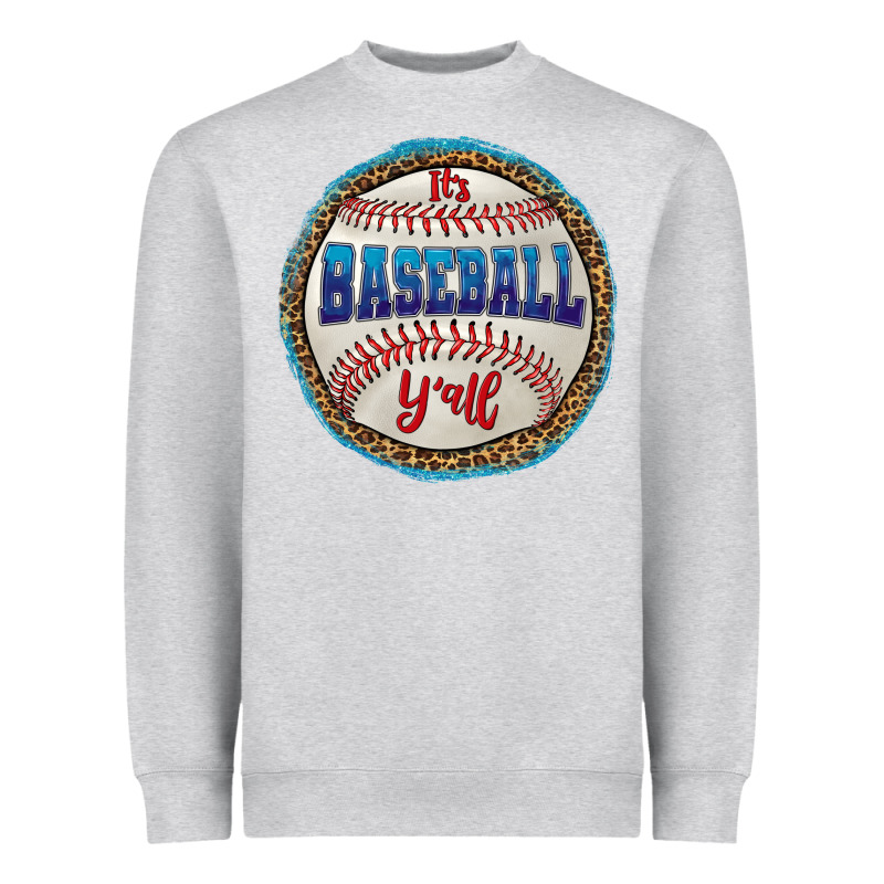 It's Baseball Y'all Heavyweight Sweatshirt by HRA Design Shop | Teevron
