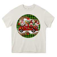 Cream christmas gnomes truck Heavy Core Tee - Artiststas